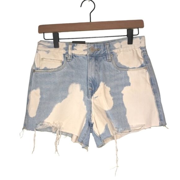 Blank NYC shorts The Barrow bleach raw hem cut off light blue white 25 - Picture 2 of 7